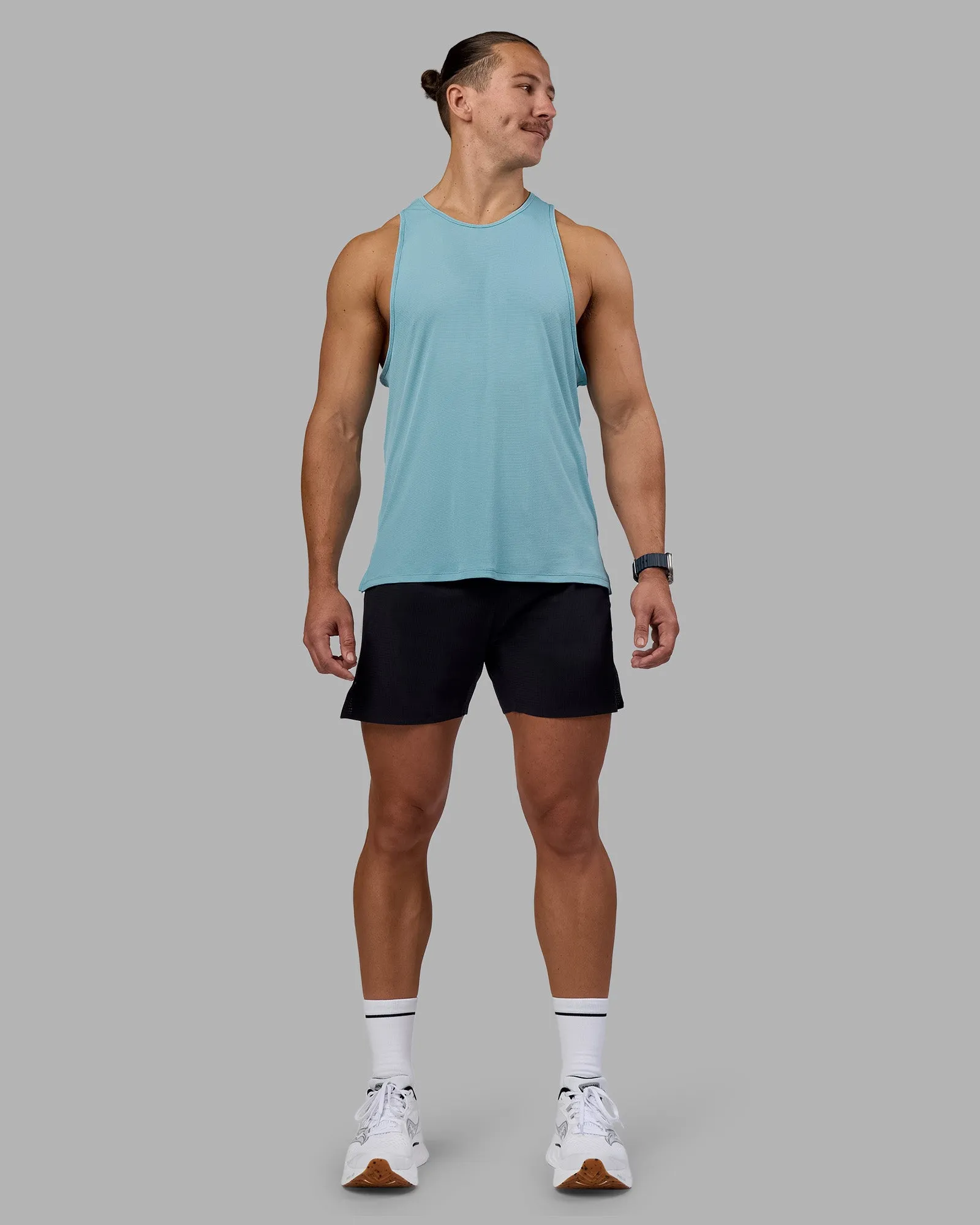 Pace Running Tank - Retro Blue sold by LSKD product image thumbnail 5