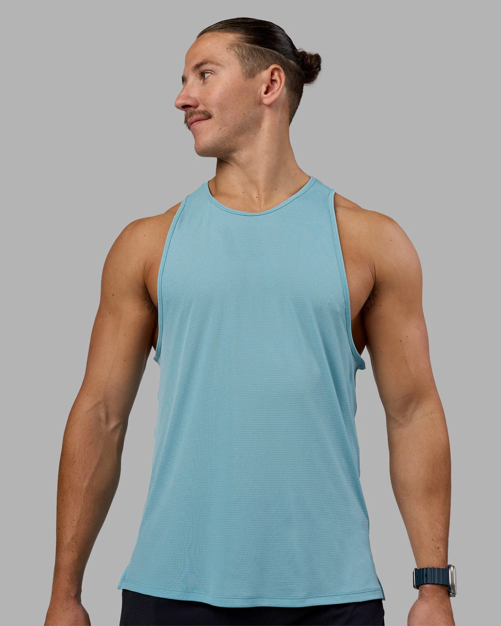 Pace Running Tank - Retro Blue sold by LSKD