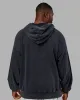 MVP Washed Terry Oversized Hoodie - Black Washed sold by LSKD
