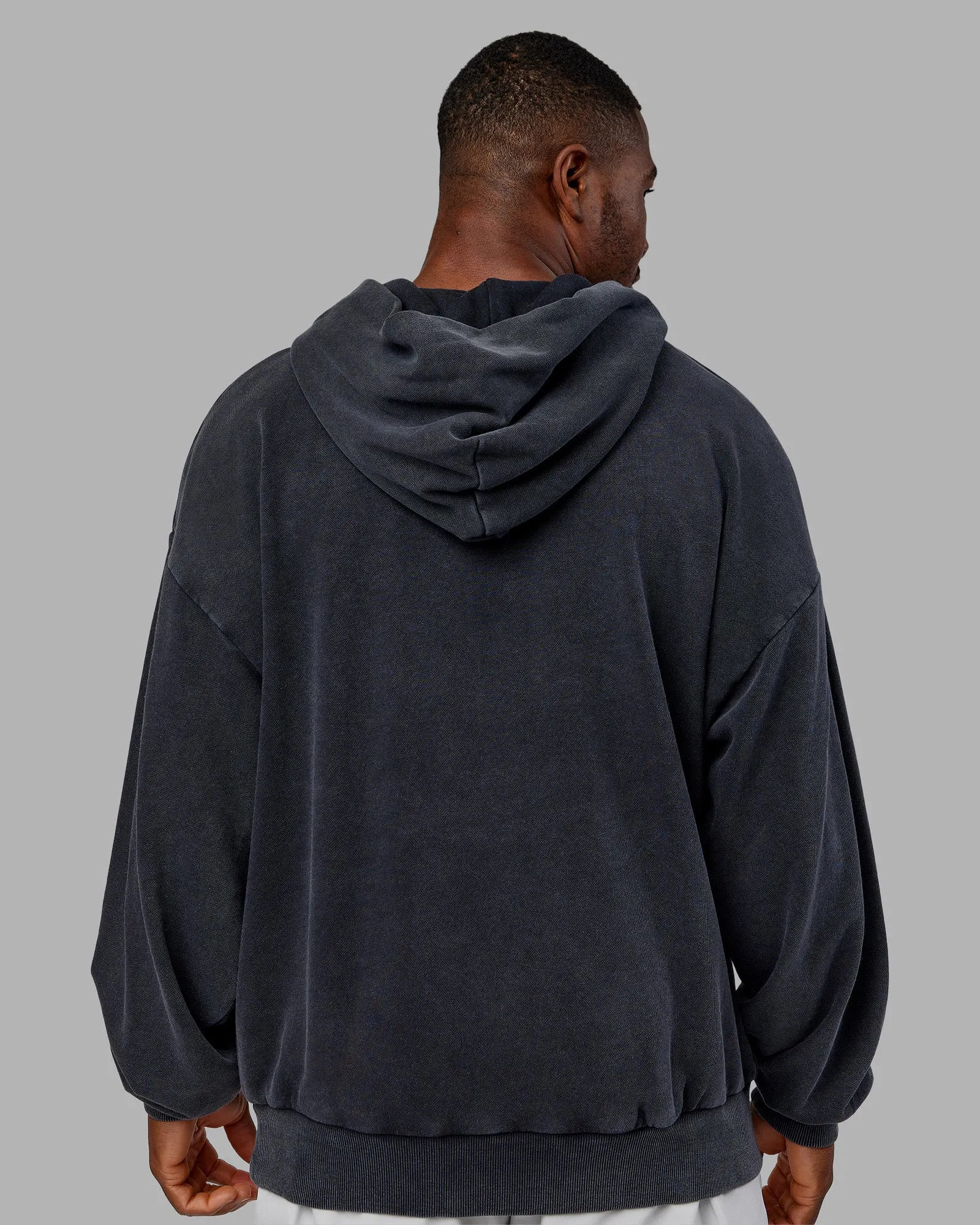 MVP Washed Terry Oversized Hoodie - Black Washed sold by LSKD product image thumbnail 4
