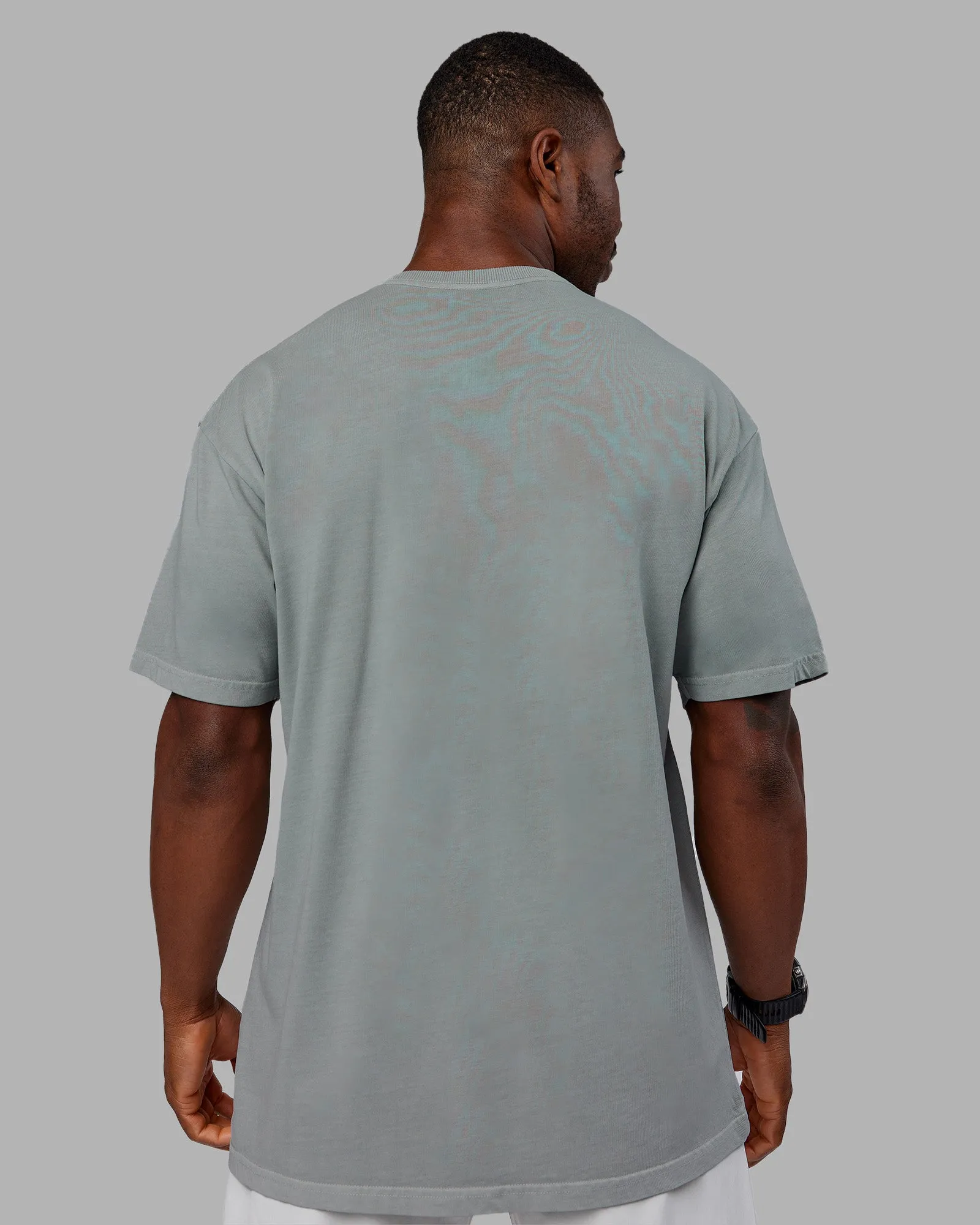 Stream Washed Heavyweight Oversized Tee - Washed Circular Grey sold by LSKD product image thumbnail 4