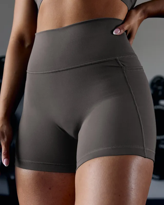 Fusion Ultra High-Rise 4" Short Pockets - Dark Storm sold by LSKD