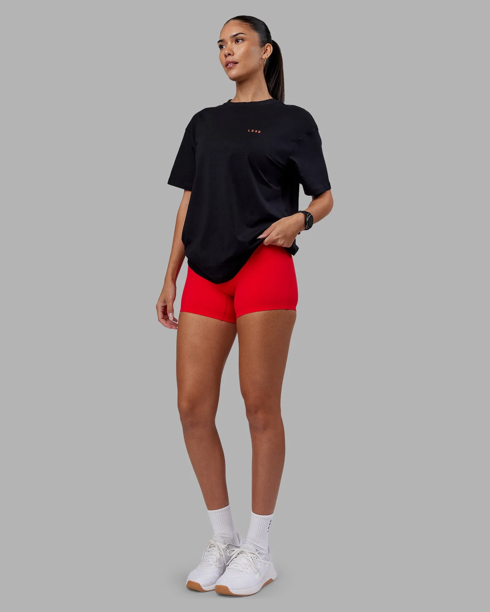 1% Better Value Series FLXCotton Tee Oversize - Black-Red sold by LSKD product image thumbnail 5