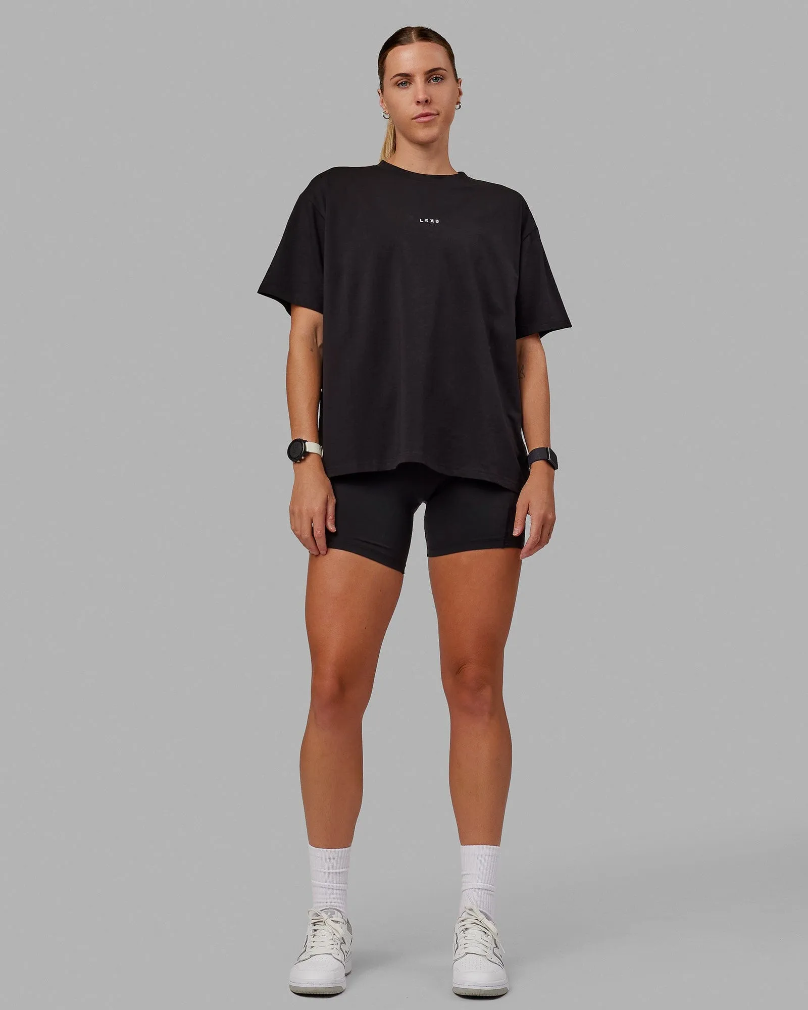 Go-To FLXCotton Oversized Tee - Black-White sold by LSKD product image thumbnail 3