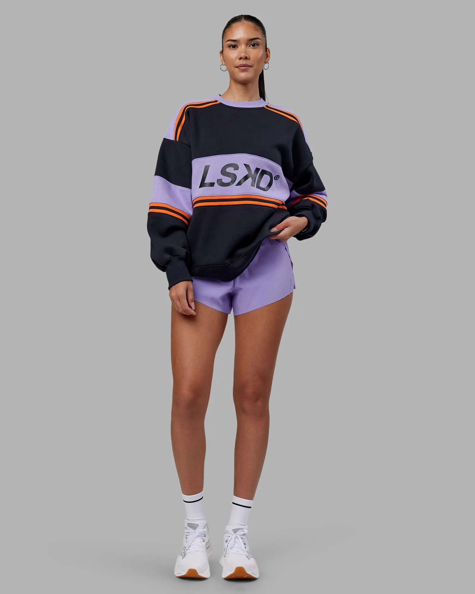 A-Team Sweater Oversize - Caviar-Violet Ray sold by LSKD product image thumbnail 2