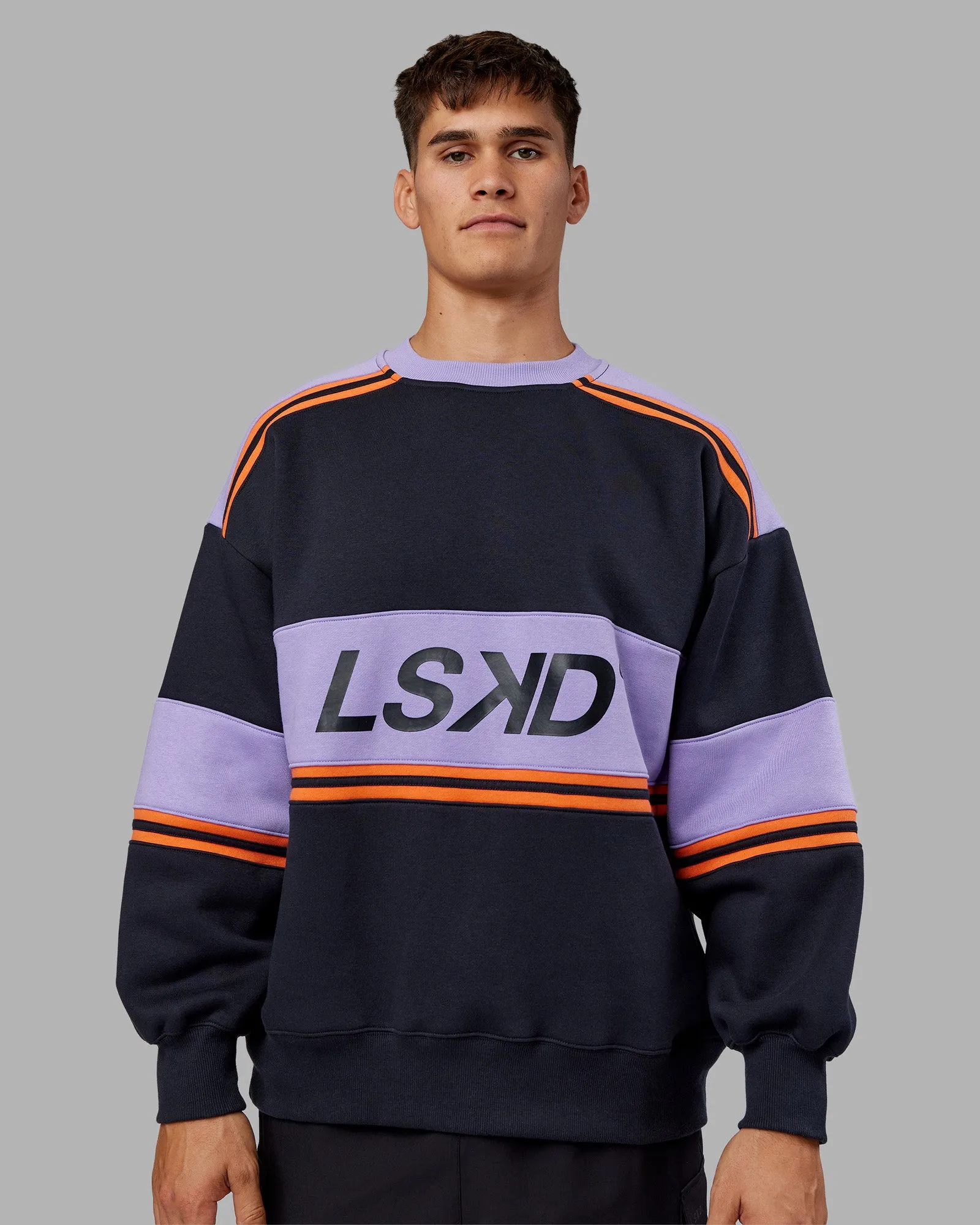 A-Team Sweater Oversize - Caviar-Violet Ray sold by LSKD product image thumbnail 3