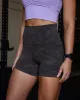 Elixir Ultra High-Rise 4" Short Pockets - Dark Storm Wash sold by LSKD