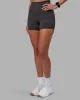 Elixir Ultra High-Rise 4" Short Pockets - Dark Storm Wash sold by LSKD