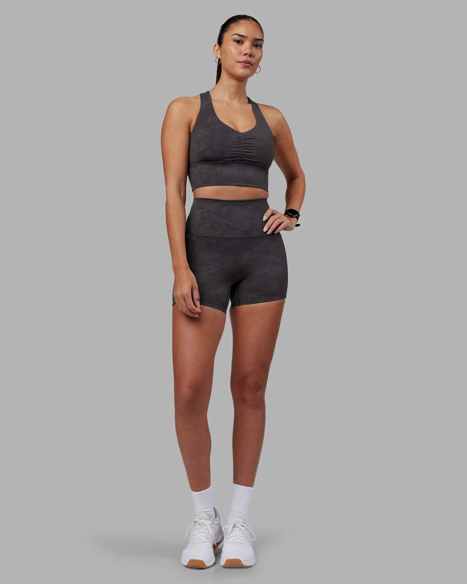 Evoke Longline Sports Bra - Dark Storm Wash sold by LSKD product image thumbnail 5