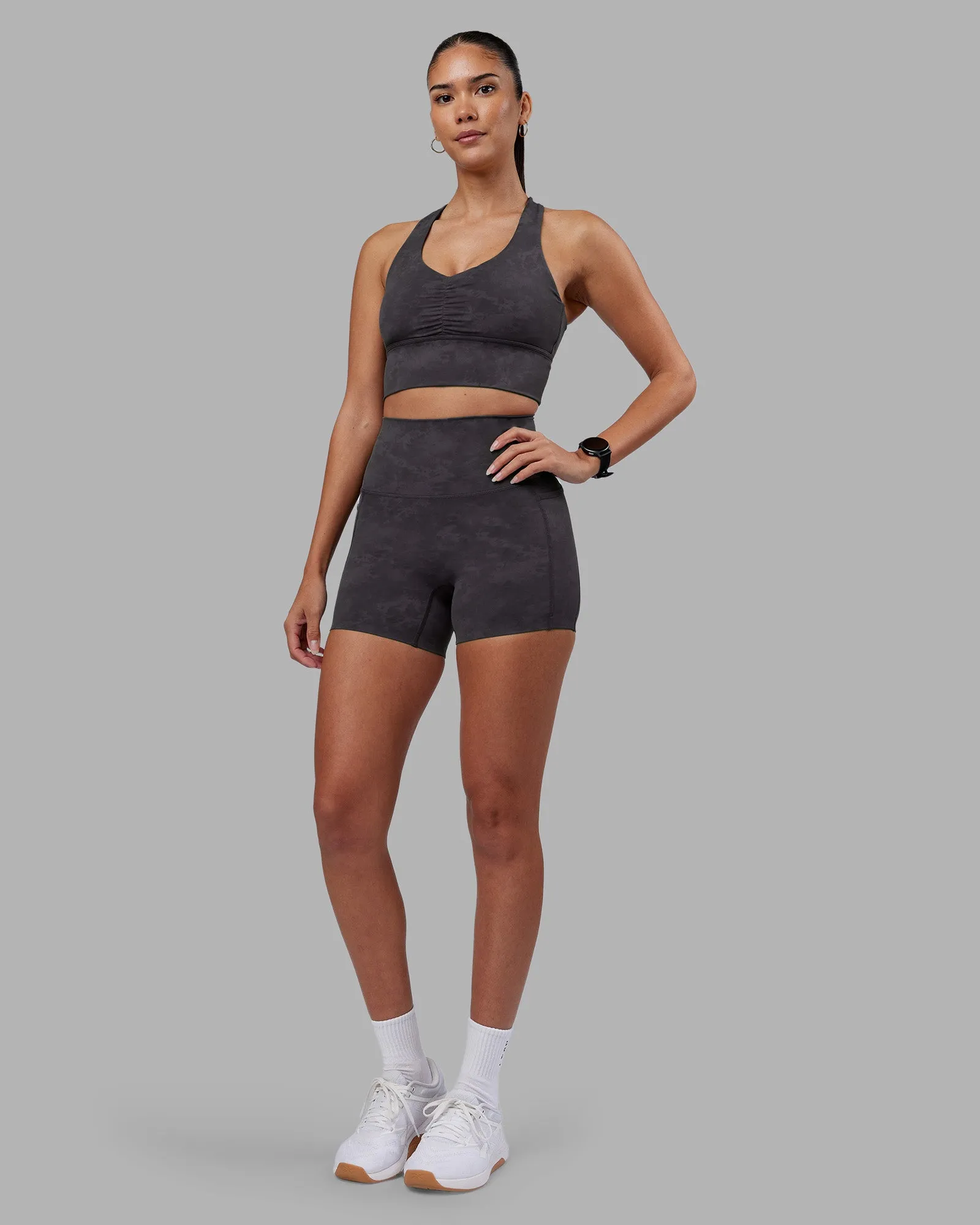Evoke Longline Sports Bra - Dark Storm Wash sold by LSKD product image thumbnail 3