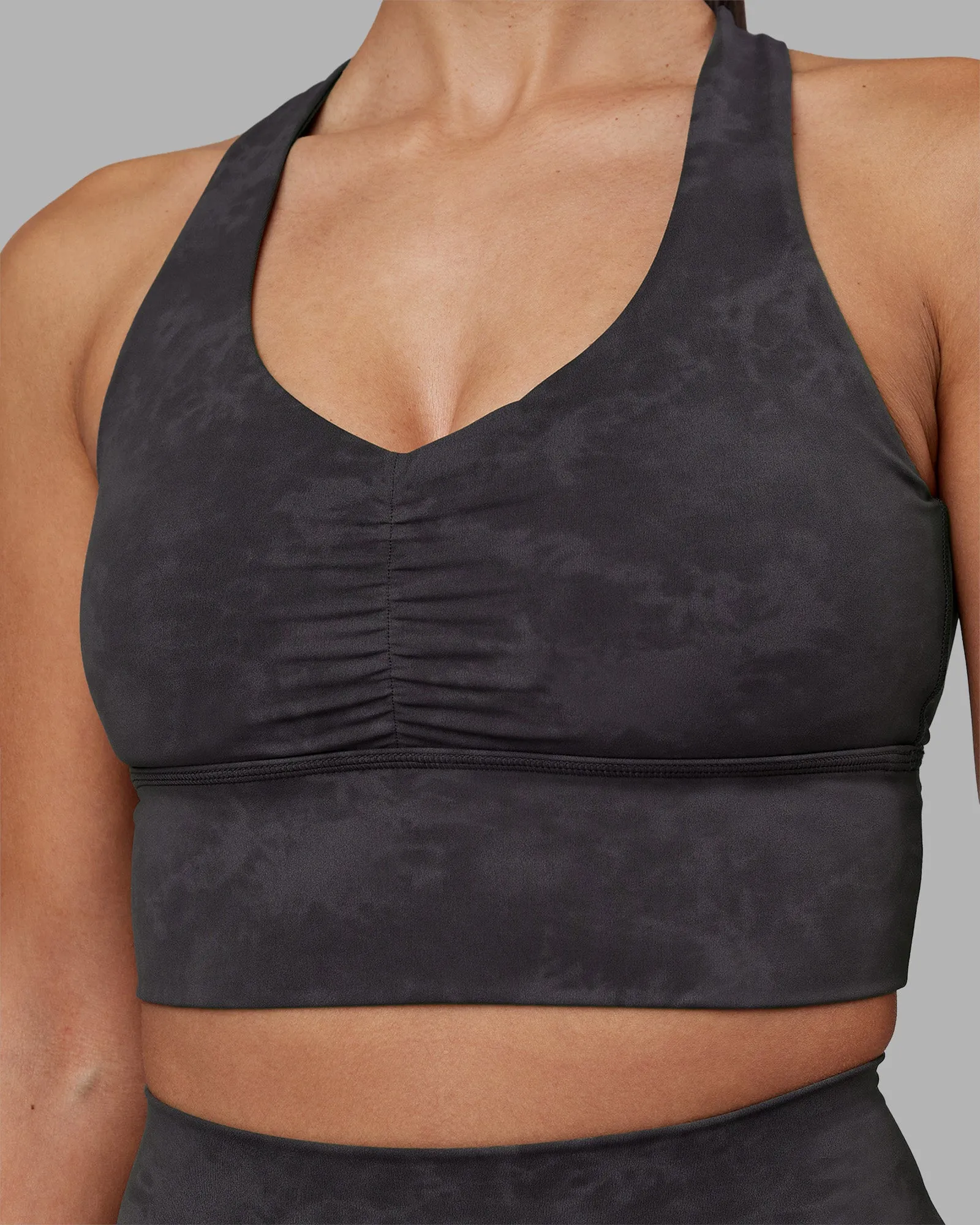 Evoke Longline Sports Bra - Dark Storm Wash sold by LSKD product image thumbnail 4