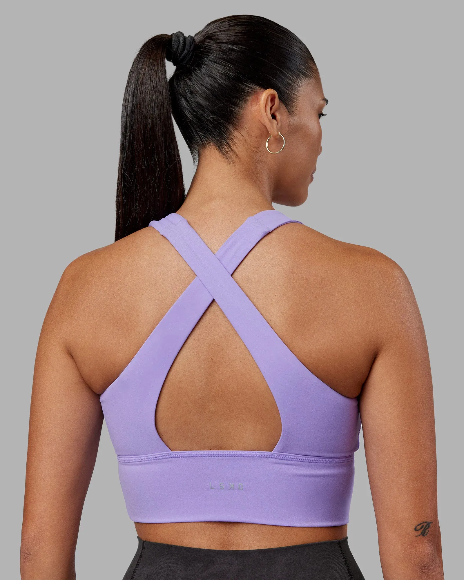 Evoke Longline Sports Bra - Violet Ray sold by LSKD
