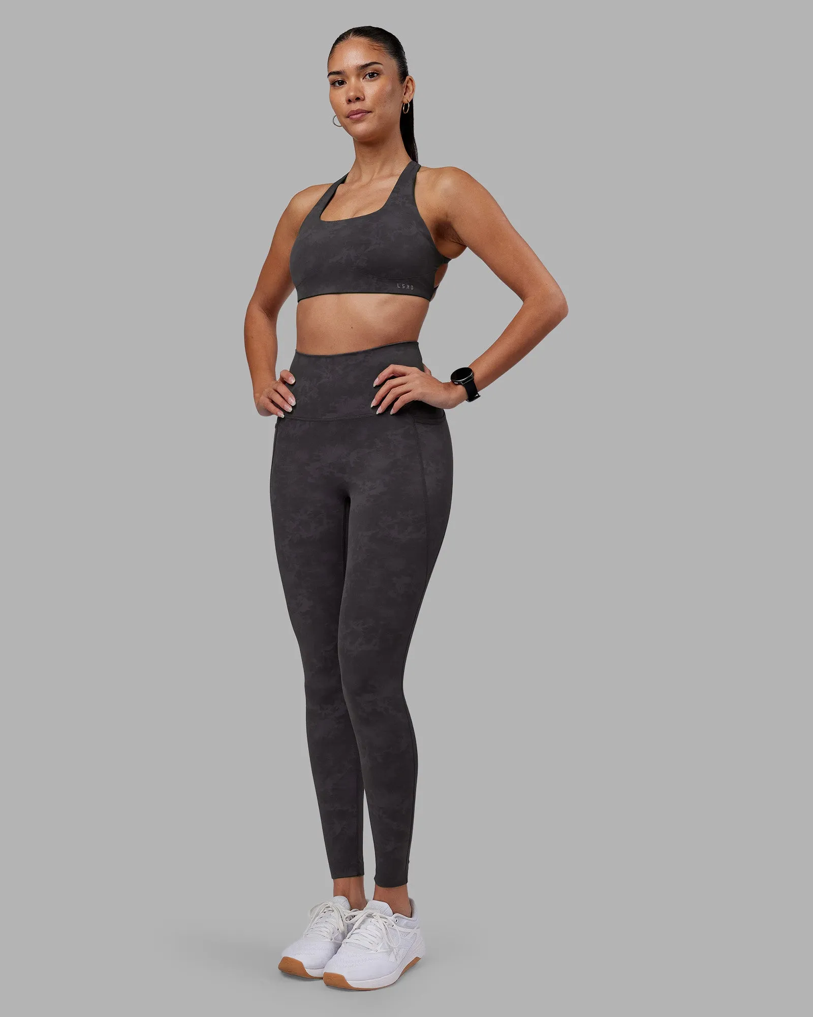 Aspire Sports Bra - Dark Storm Wash sold by LSKD product image thumbnail 3