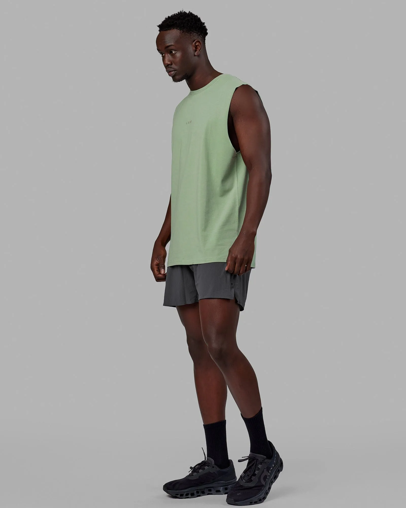 Base FLXCotton Tank - Green Fig sold by LSKD product image thumbnail 3