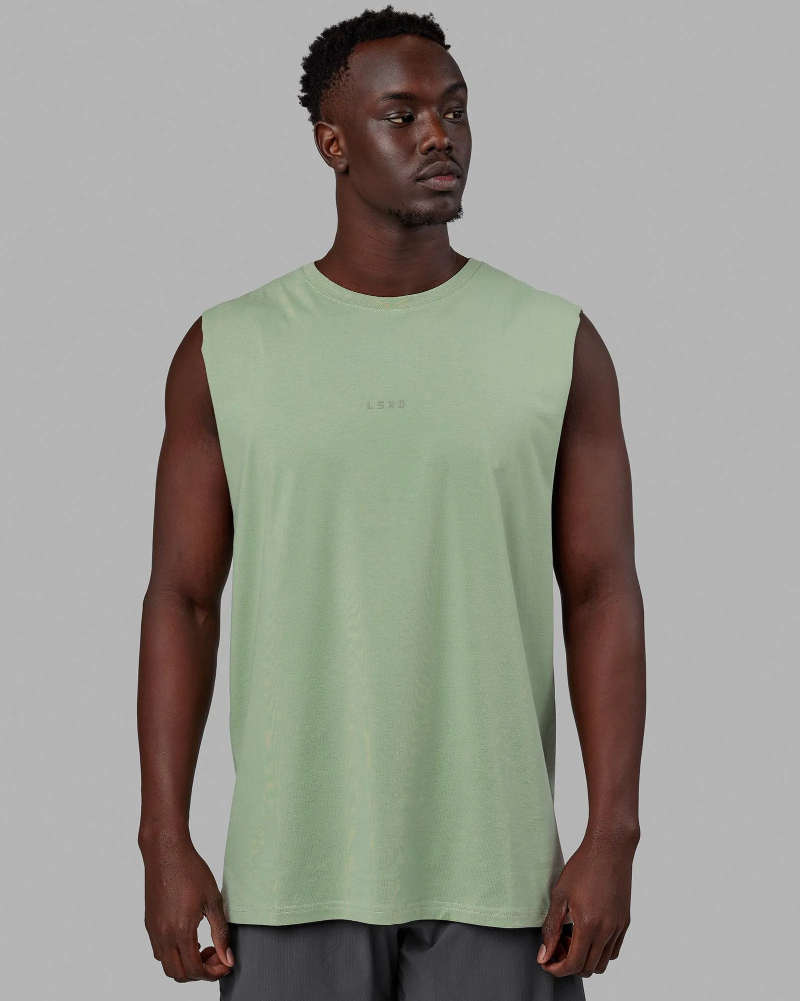 Base FLXCotton Tank - Green Fig sold by LSKD product image thumbnail 2