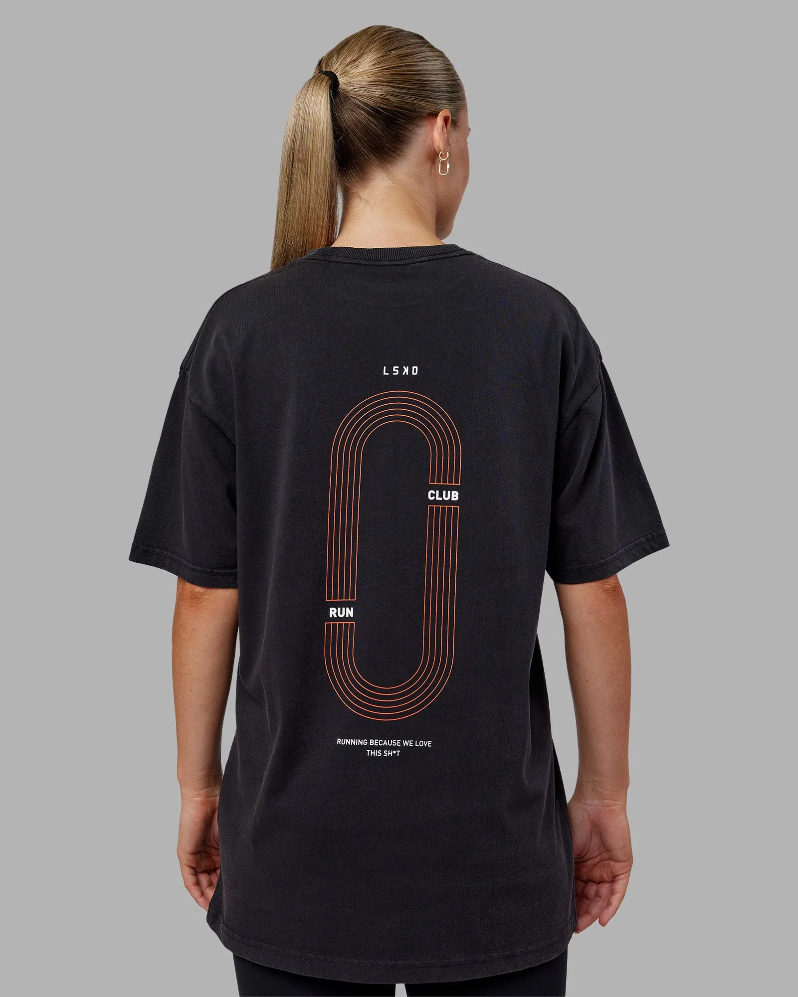Love this S**t Washed Heavyweight Oversized Tee - Washed Black-Ultra Orange sold by LSKD product image thumbnail 2