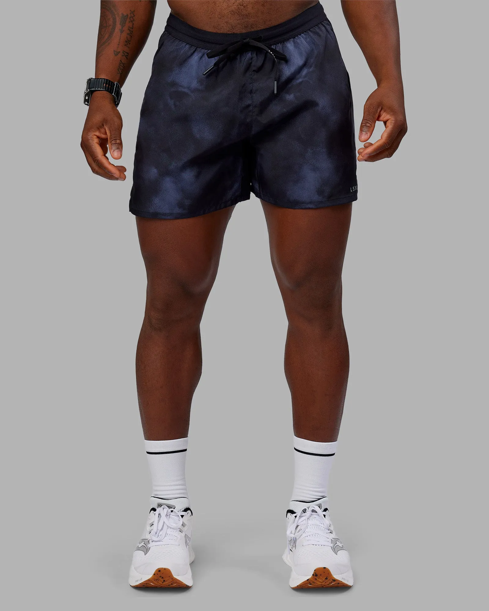 Pace 5" Lined Running Short - Washed Black sold by LSKD product image thumbnail 2