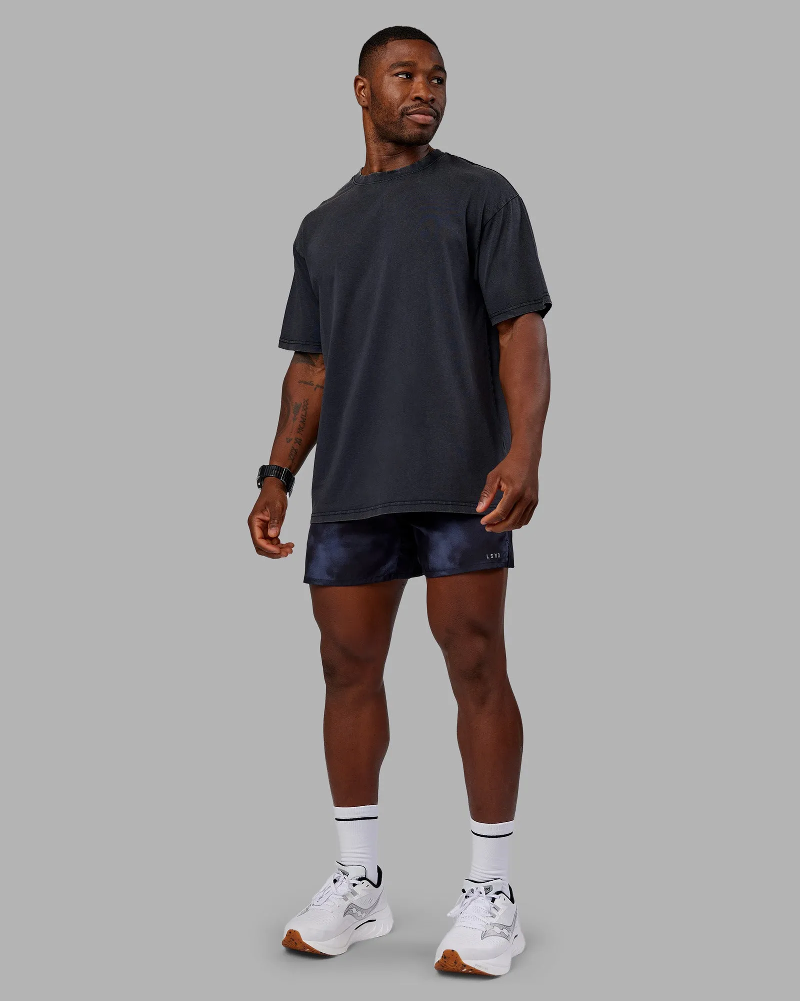 Pace 5" Lined Running Short - Washed Black sold by LSKD product image thumbnail 5