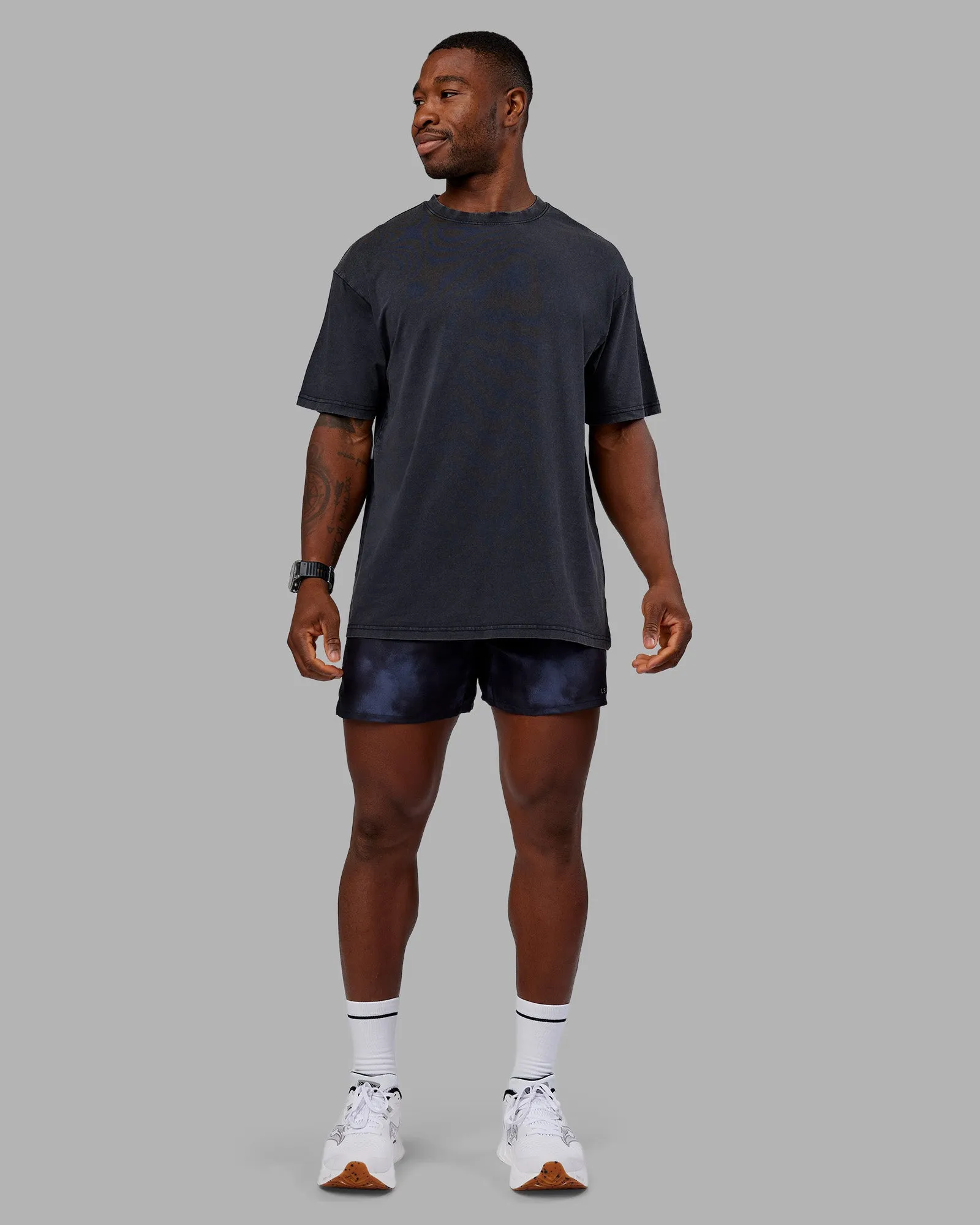 Pace 5" Lined Running Short - Washed Black sold by LSKD product image thumbnail 3