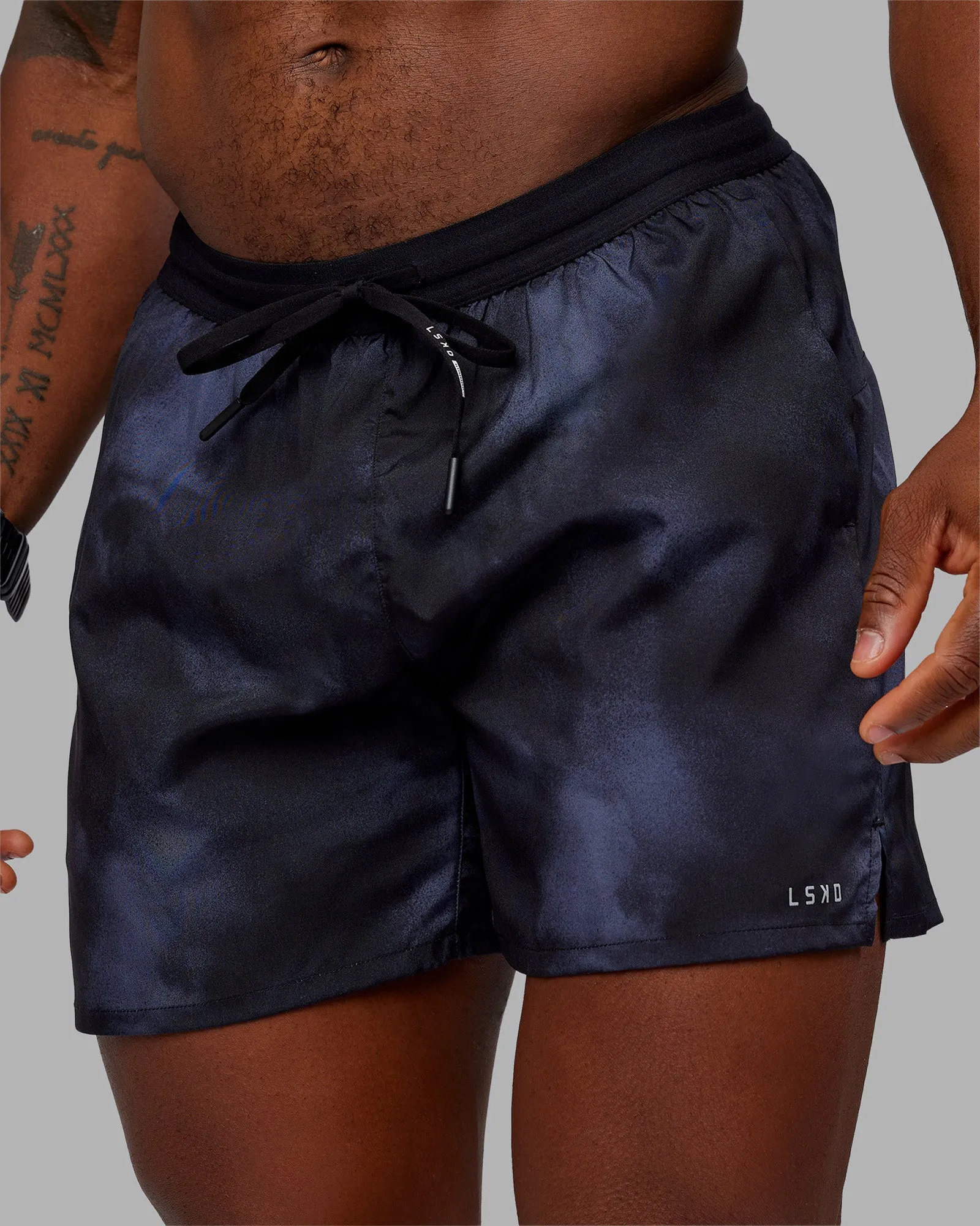 Pace 5" Lined Running Short - Washed Black sold by LSKD