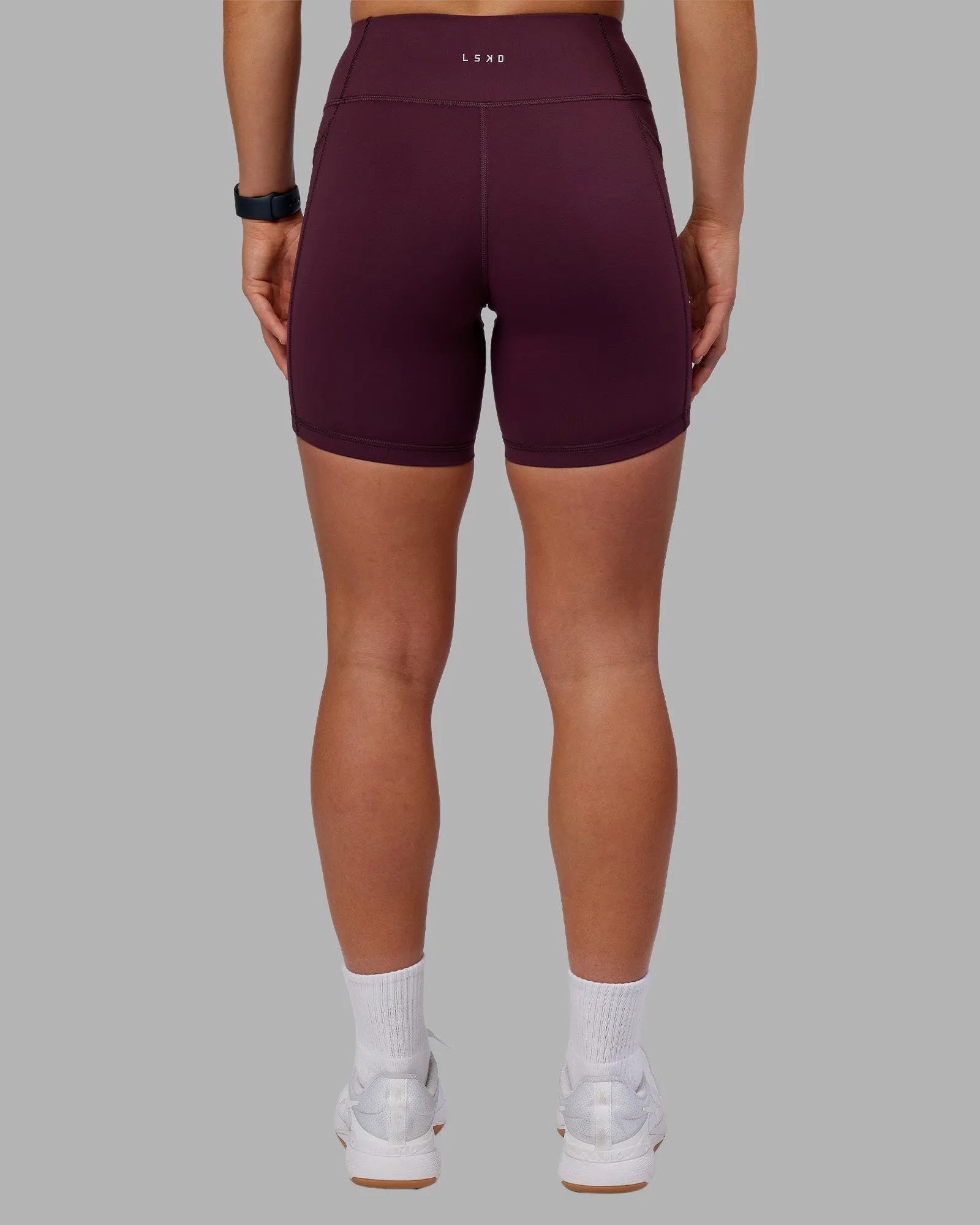 Rep Ultra High-Rise 6" Short Pockets - Cherry Lacquer-White sold by LSKD product image thumbnail 4