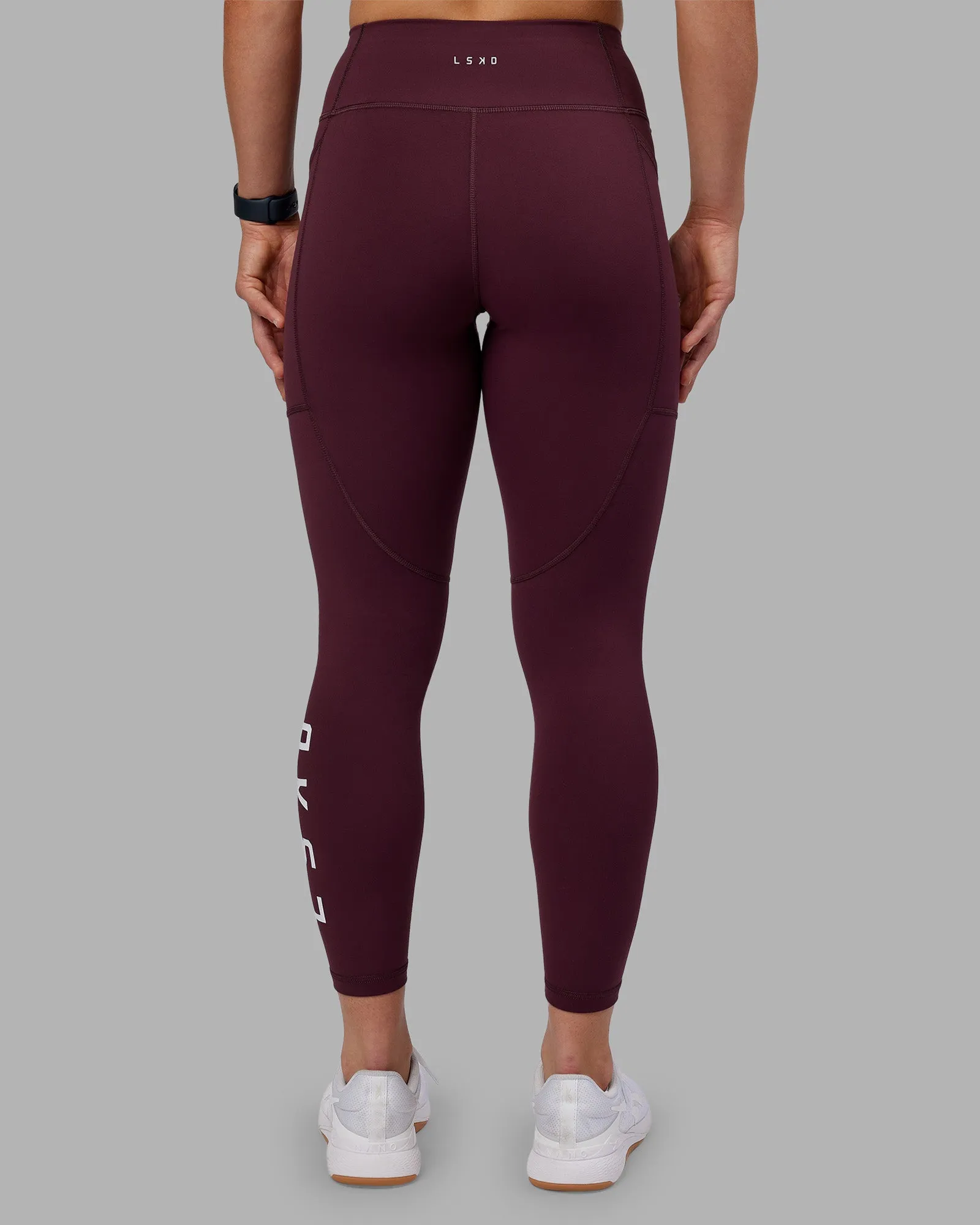 Rep Ultra High-Rise 7/8 Legging Pockets - Cherry Lacquer-White sold by LSKD product image thumbnail 4
