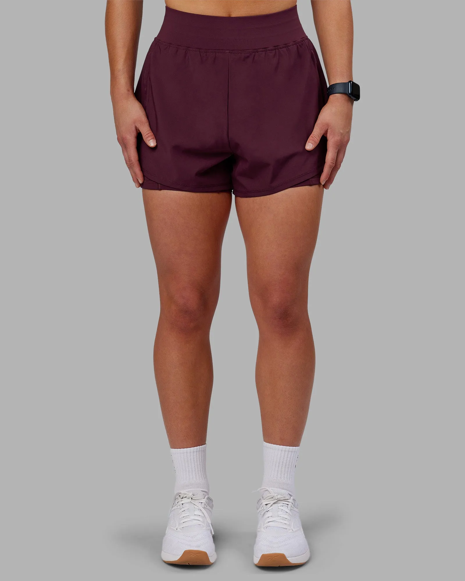 Challenger 3" Lined Performance Short - Cherry Lacquer sold by LSKD product image thumbnail 2