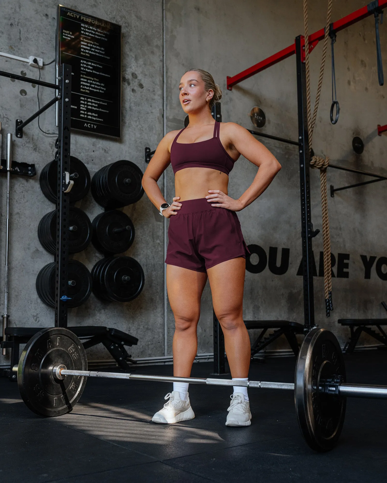 Challenger 3" Lined Performance Short - Cherry Lacquer sold by LSKD