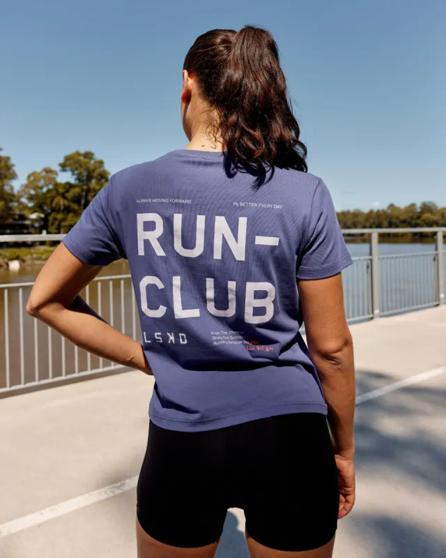 Love The Run FLXCotton Tee - Future Dusk-Galactic Lilac sold by LSKD