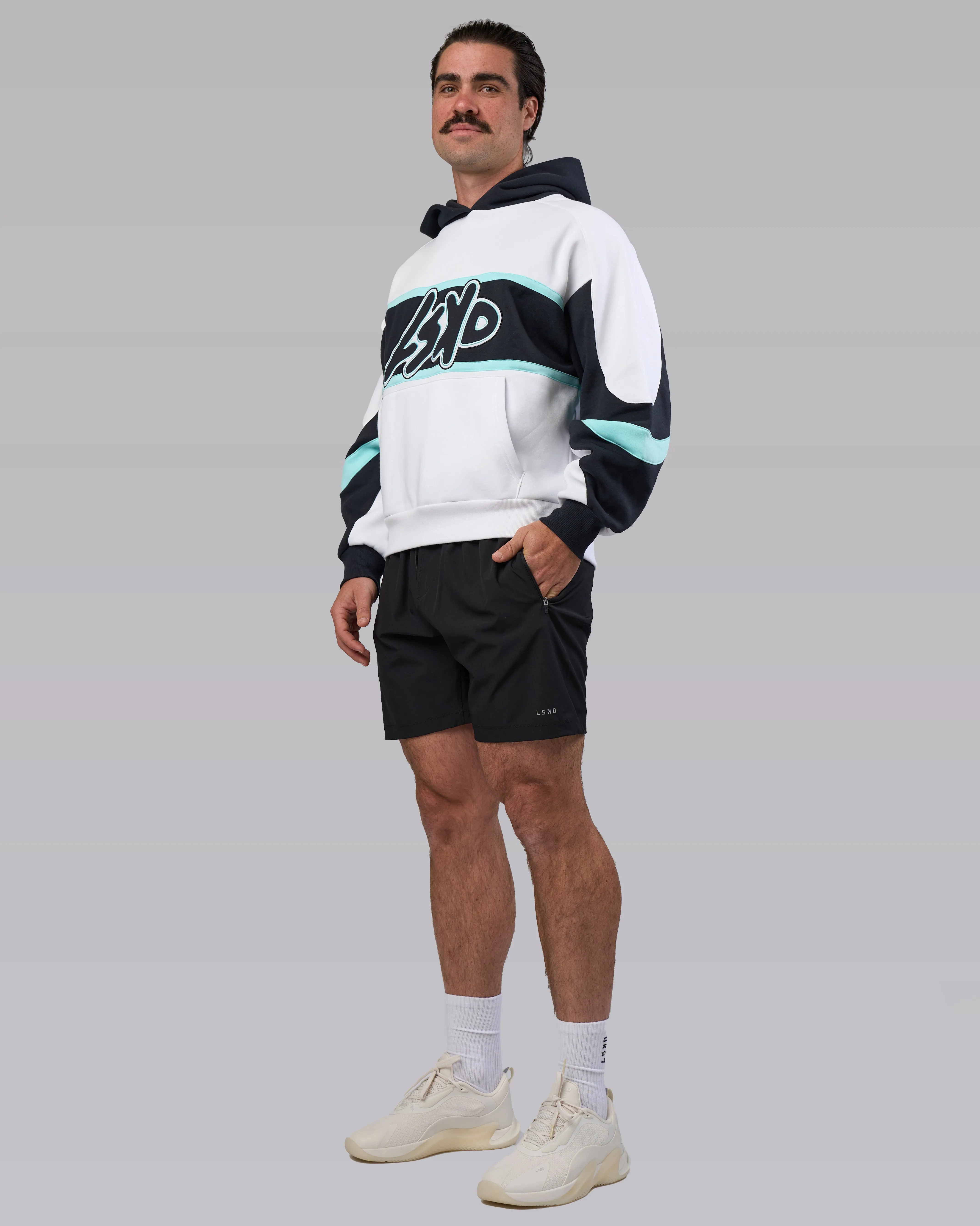 Vibe Oversized Hoodie - White-Island Paradise sold by LSKD product image thumbnail 3