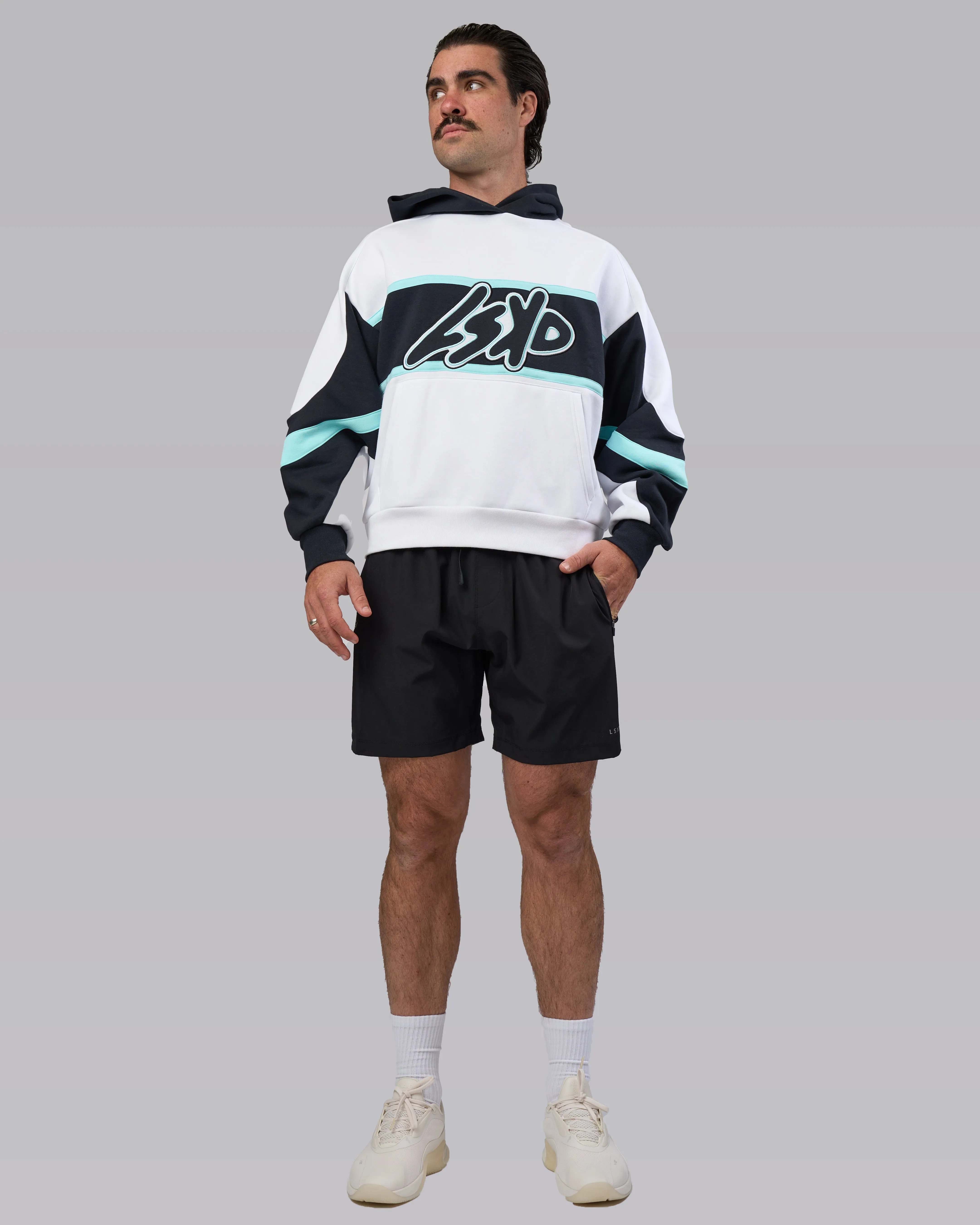 Vibe Oversized Hoodie - White-Island Paradise sold by LSKD product image thumbnail 2