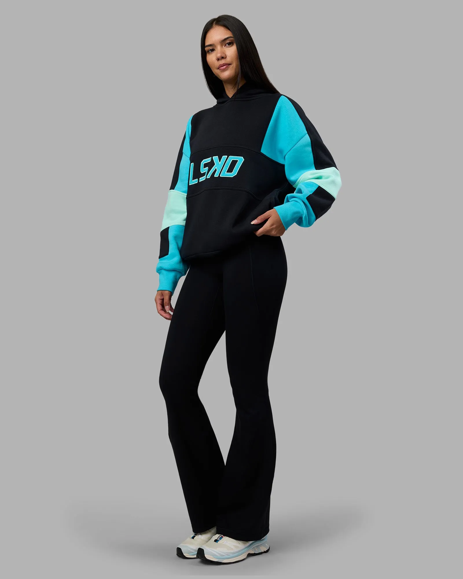 Slam Oversized Hoodie - Caviar-Blue Atoll sold by LSKD product image thumbnail 5