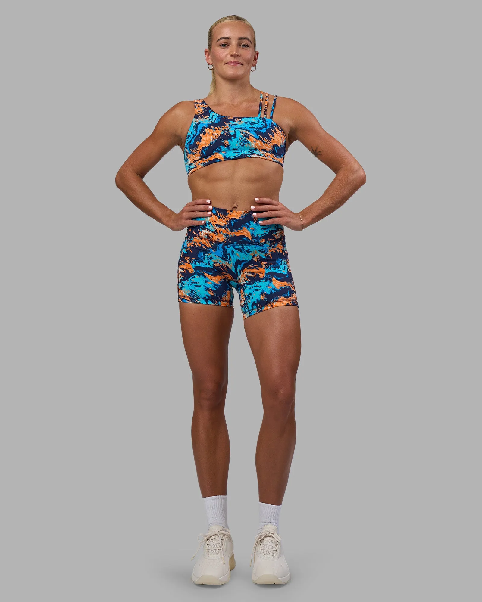 Fusion High-Rise 6" Short Pockets - React Print sold by LSKD product image thumbnail 3