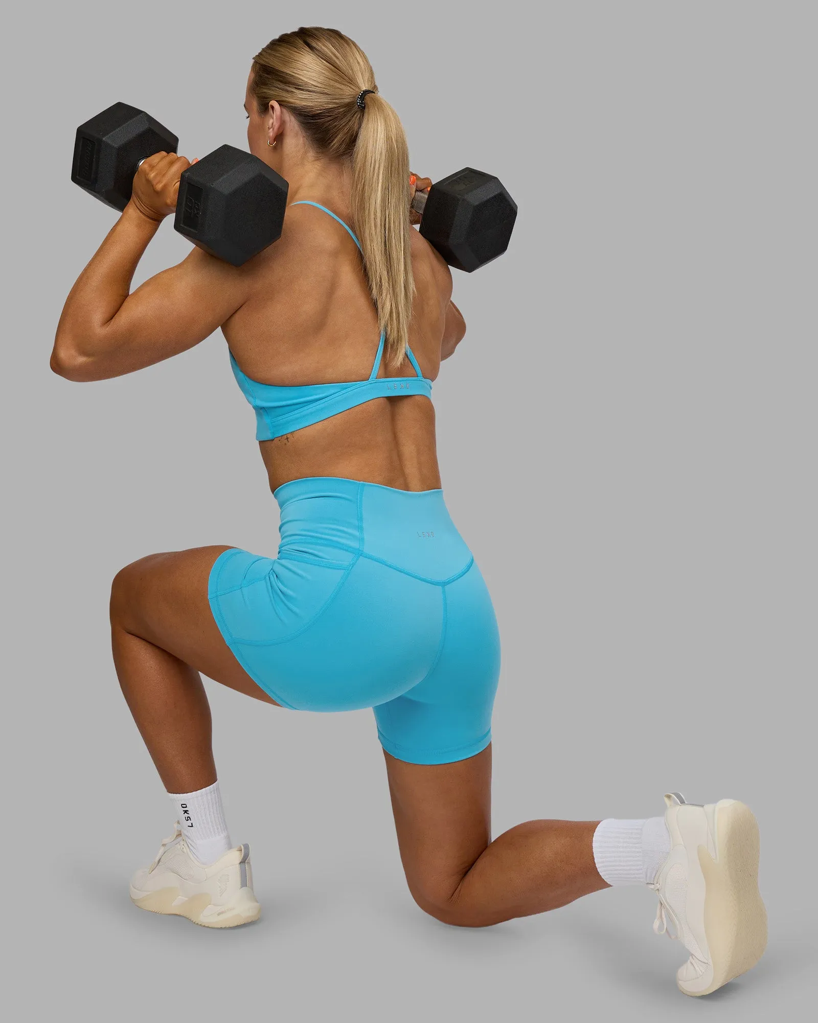 Fusion High-Rise 4" Short Pockets - Blue Atoll sold by LSKD product image thumbnail 2