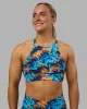 AMRAP High Neck Sports Bra - React Print sold by LSKD