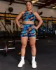 AMRAP High Neck Sports Bra - React Print sold by LSKD
