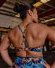 AMRAP High Neck Sports Bra - React Print sold by LSKD