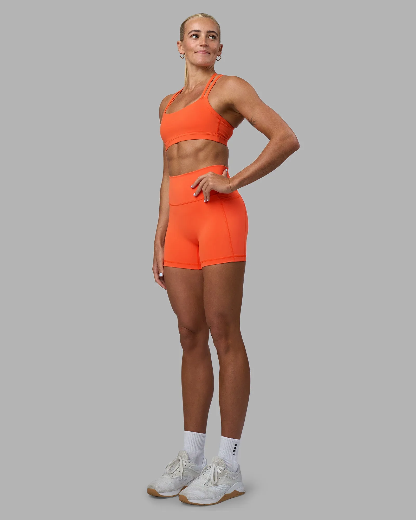 Fusion Ultra High-Rise 4" Short Pockets - Ultra Orange sold by LSKD product image thumbnail 5