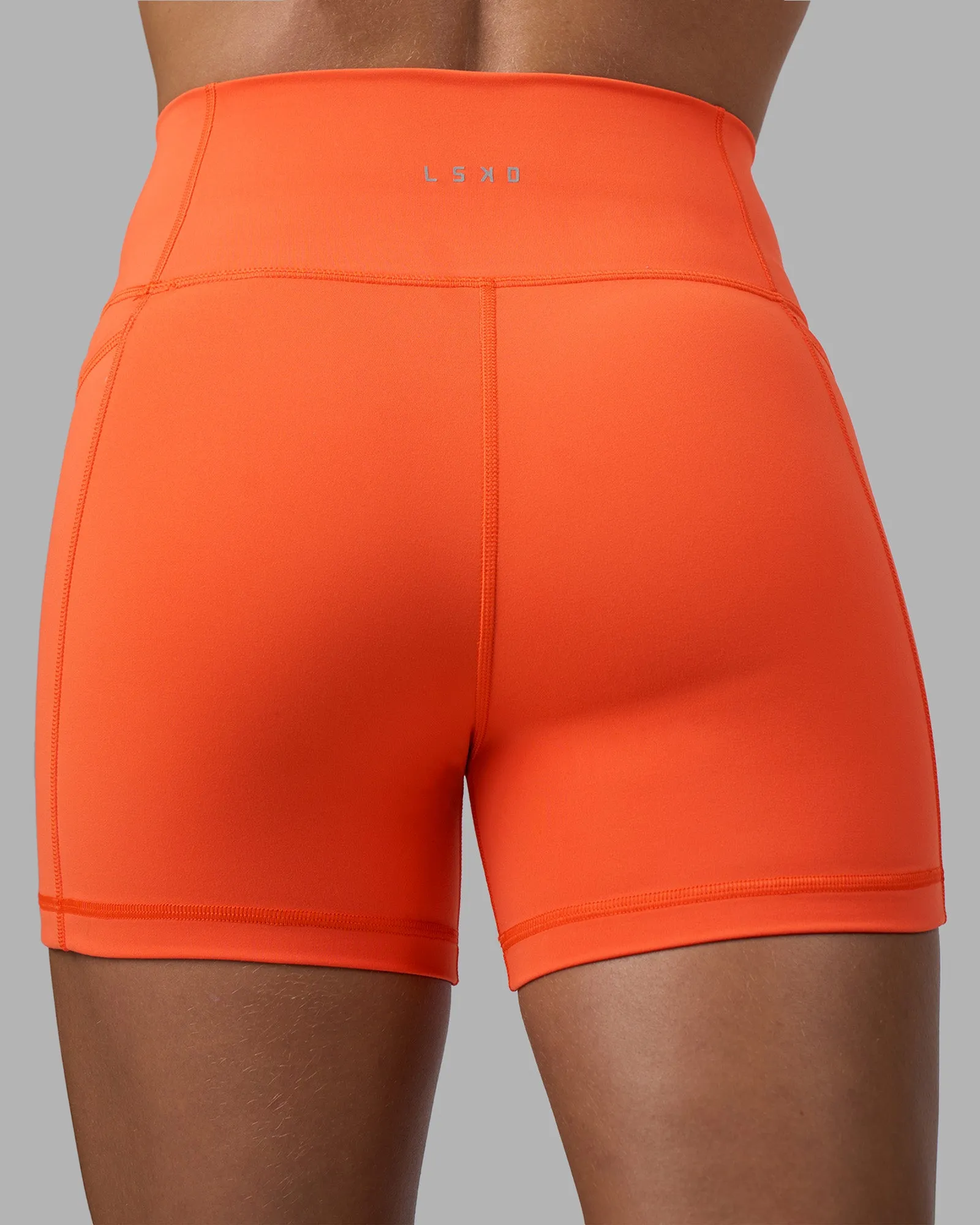 Fusion Ultra High-Rise 4" Short Pockets - Ultra Orange sold by LSKD product image thumbnail 4