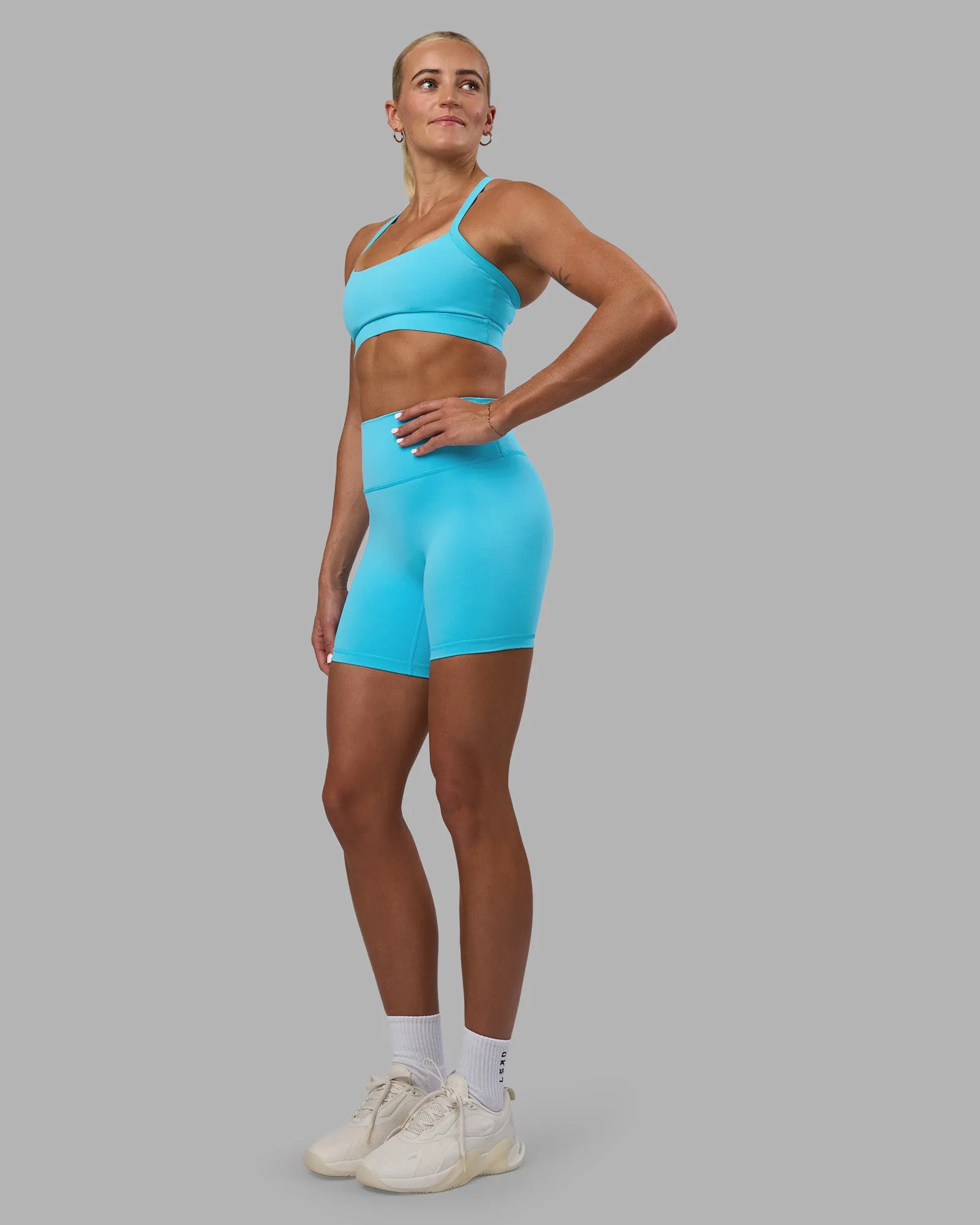 Fusion Ultra High-Rise 6" Short - Blue Atoll sold by LSKD product image thumbnail 5