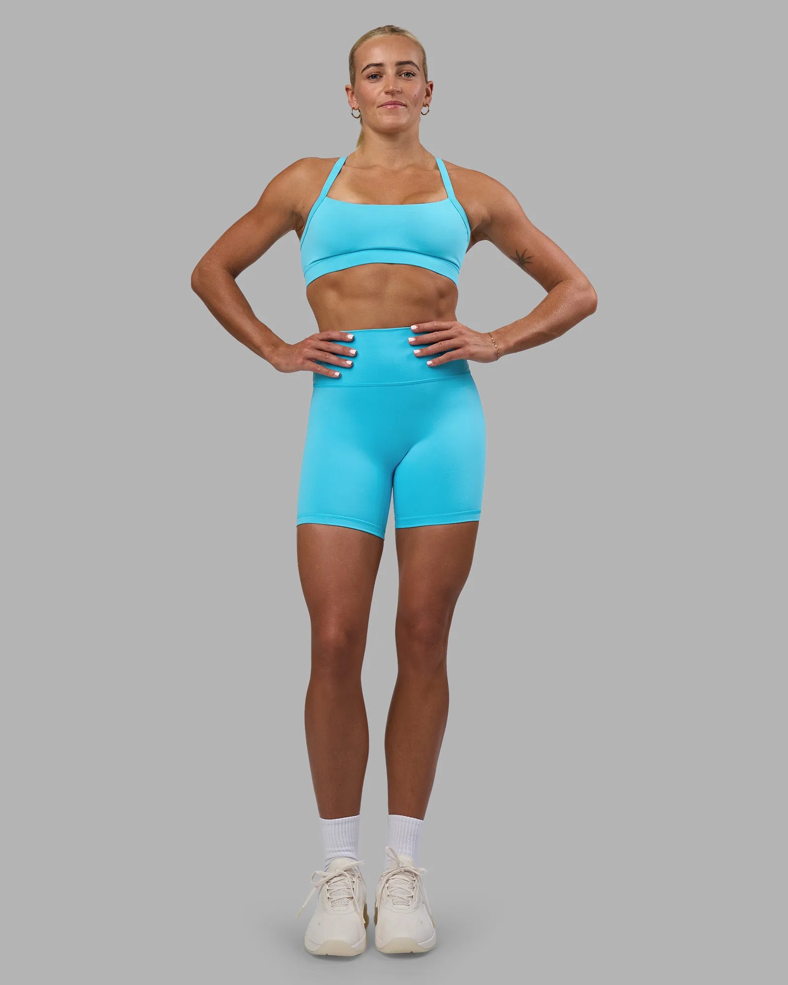 Fusion Ultra High-Rise 6" Short - Blue Atoll sold by LSKD product image thumbnail 3