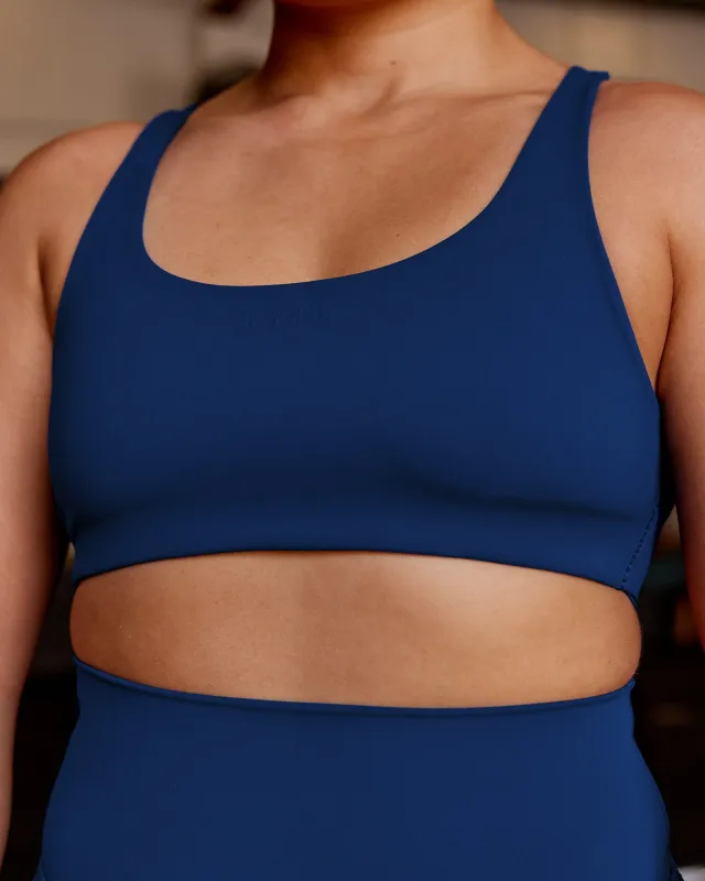 Impulse Reversible Sports Bra - Midnight Blue sold by LSKD