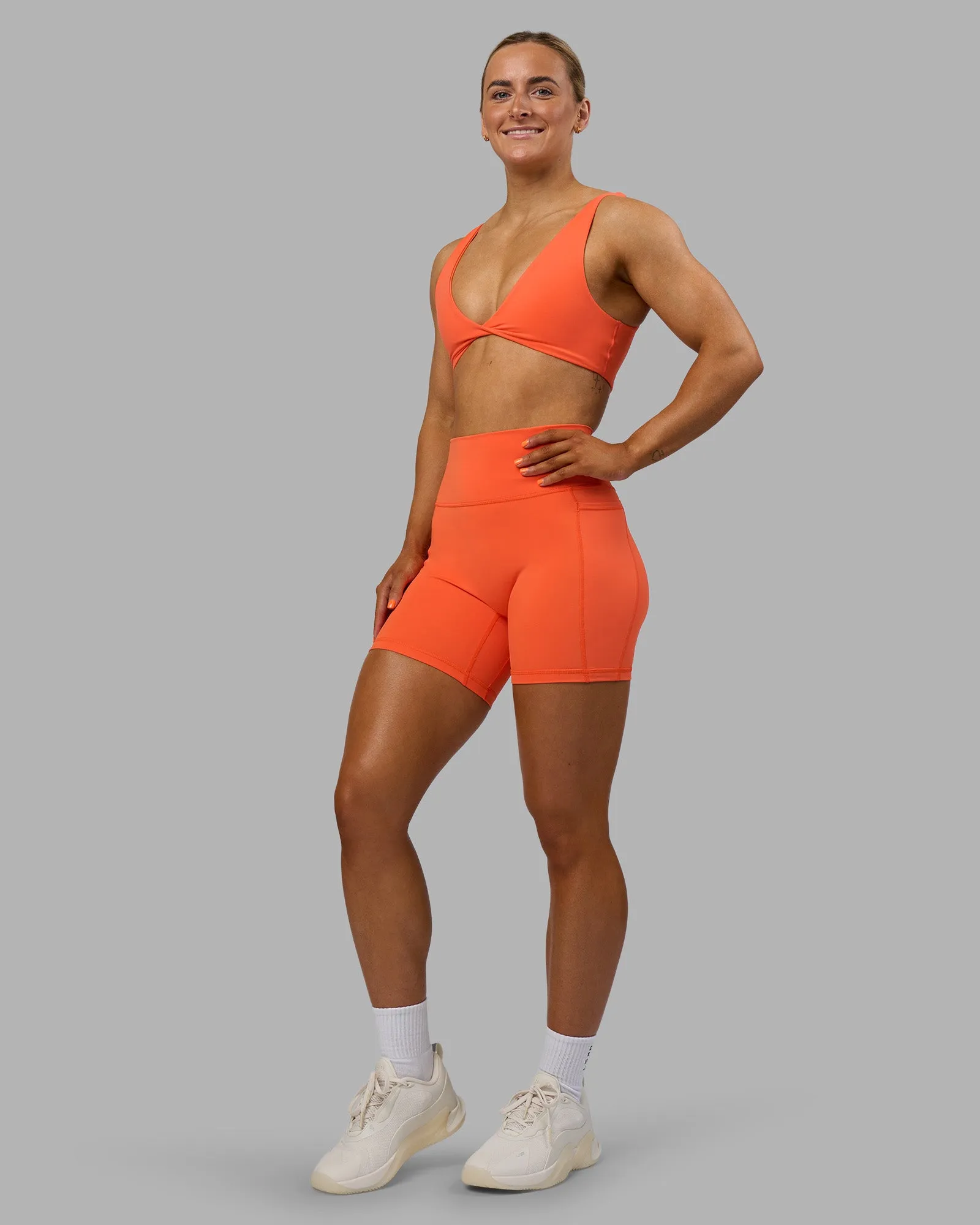 Impulse Reversible Sports Bra - Ultra Orange sold by LSKD product image thumbnail 4
