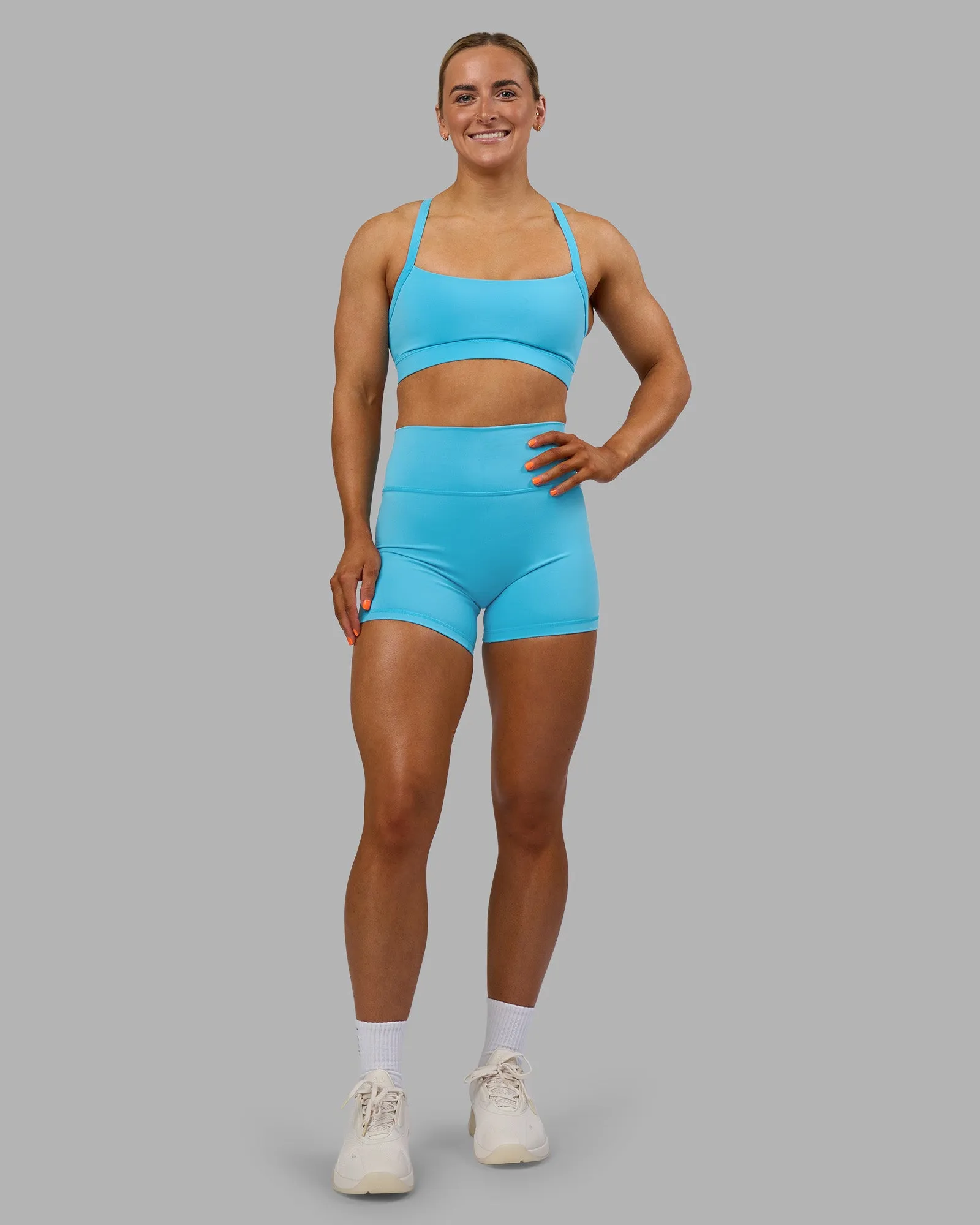 Momentum Sports Bra - Blue Atoll sold by LSKD product image thumbnail 5