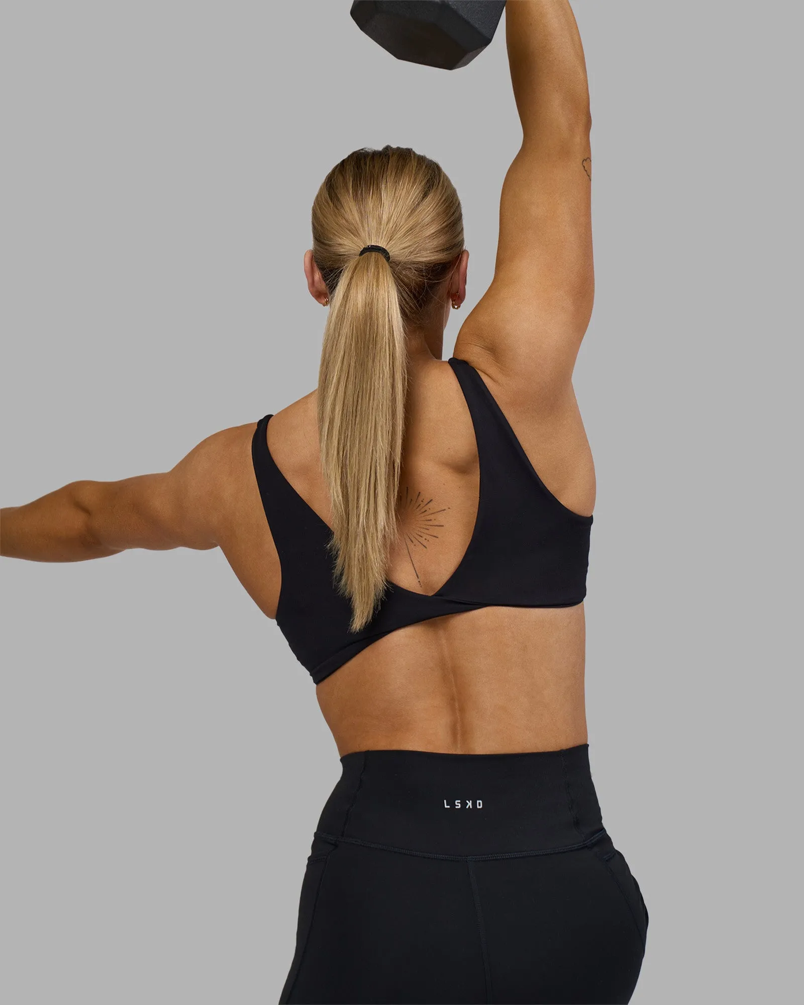 Impulse Reversible Sports Bra - Black sold by LSKD product image thumbnail 2