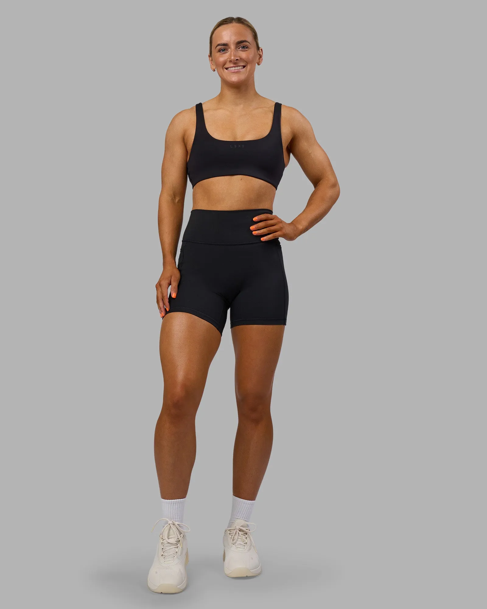 Impulse Reversible Sports Bra - Black sold by LSKD product image thumbnail 5