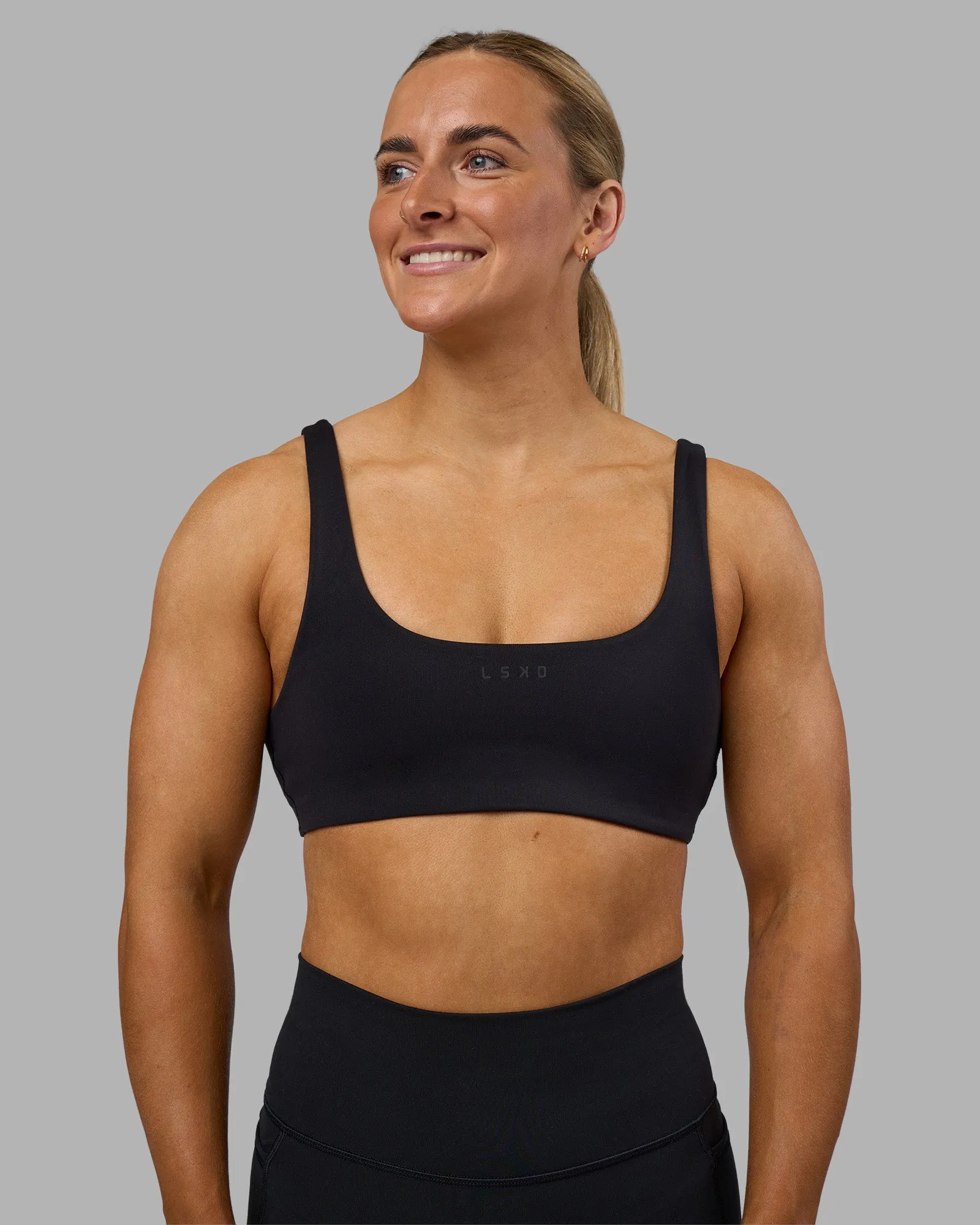 Impulse Reversible Sports Bra - Black sold by LSKD