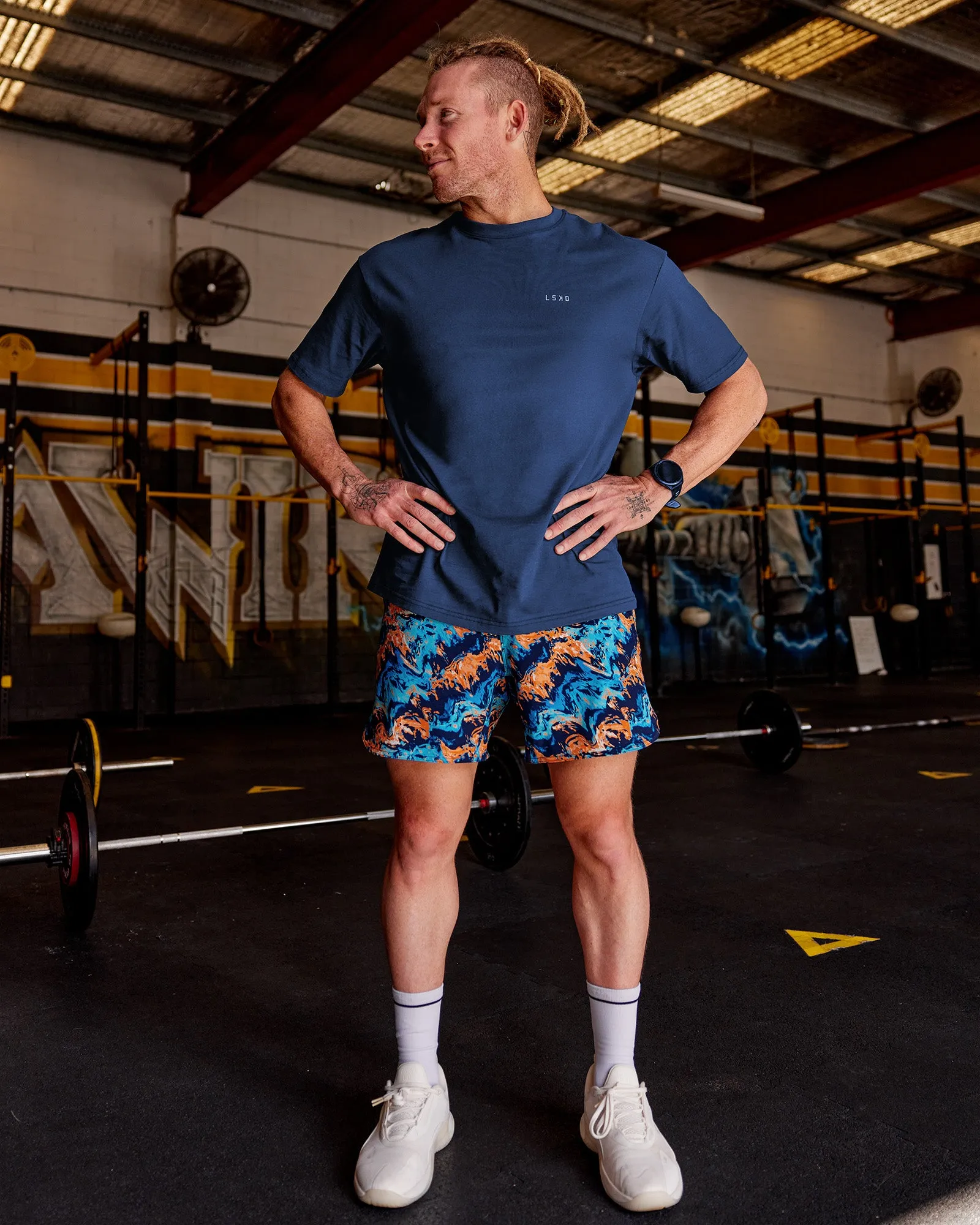 Enjoy the Journey Value Series FLXCotton Tee Oversize - Future Navy-Blue Atoll sold by LSKD product image thumbnail 3