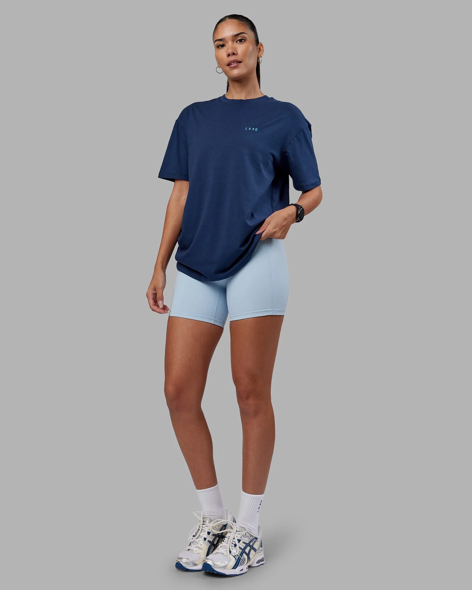 Enjoy the Journey Value Series FLXCotton Tee Oversize - Future Navy-Blue Atoll sold by LSKD product image thumbnail 5
