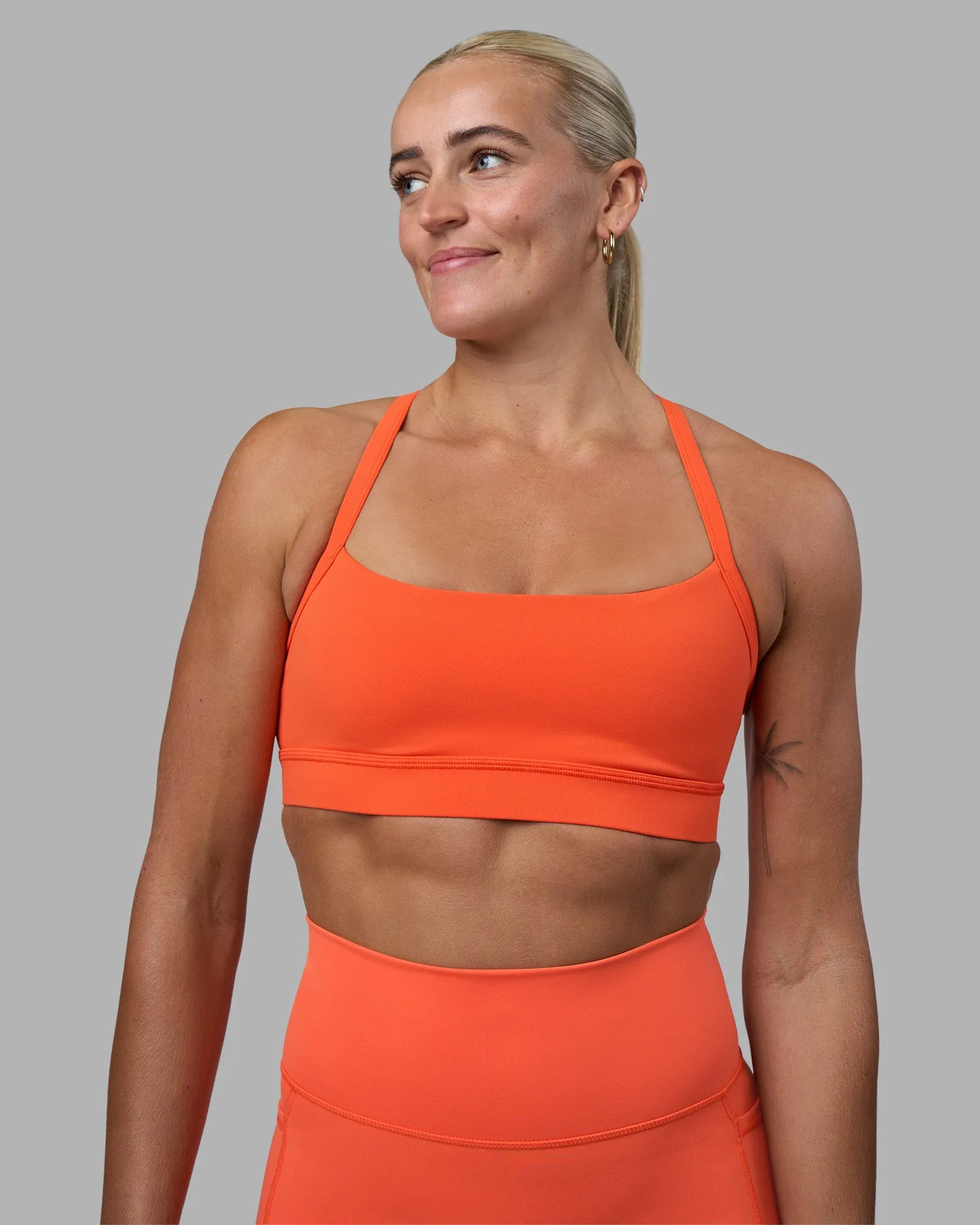 Momentum Sports Bra - Ultra Orange sold by LSKD